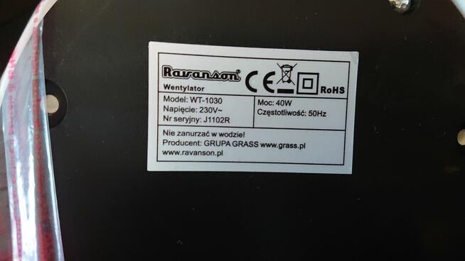 Wiatrak Wentylator Nowy