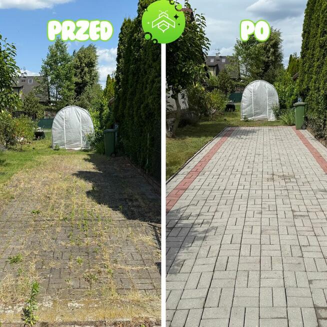 Mycie dachu/kostki brukowej/elewacji (podjazdy, tarasy itd.)