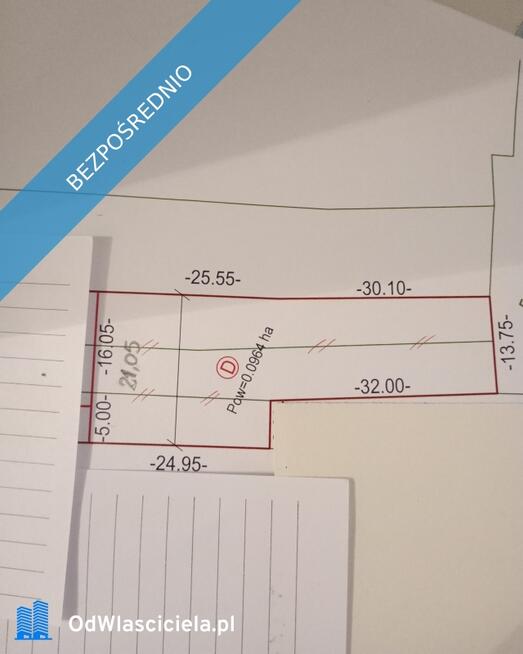 Na sprzedaż działka budowlana 964m² Jaworzno-Bory