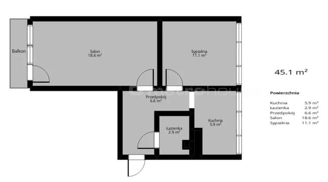 Teofilów - Wici - 45 m2 - rozkładowe - do remontu