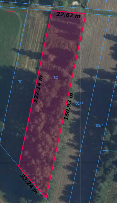 Sprzedam działkę budowlaną Borki-Kosy