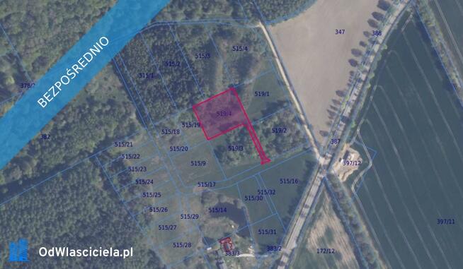 Działka 519/4 w miejscowości Mierzeszyn