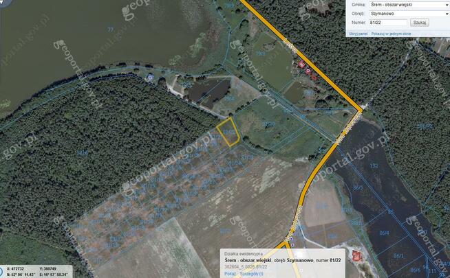 Działka budowlana Szymanowo gm. Śrem
