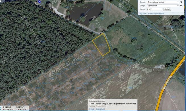Działka budowlana Szymanowo gm. Śrem