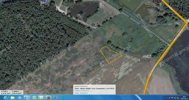 Działka budowlana Szymanowo gm. Śrem