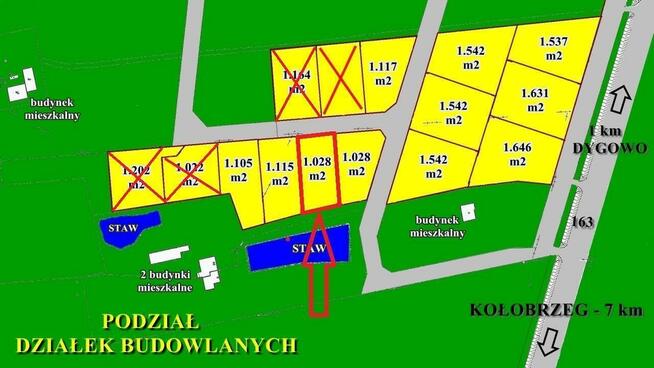 Działka budowlana Dygowo, Kołobrzeska