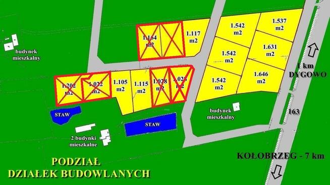 Działka budowlana Dygowo, Kołobrzeska