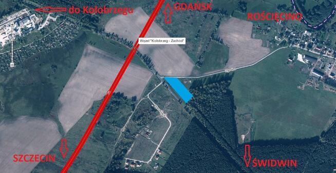 Działka budowlana Rościęcino gm. Kołobrzeg