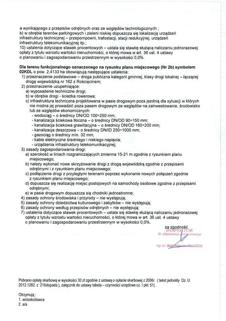 Działka budowlana Rościęcino gm. Kołobrzeg