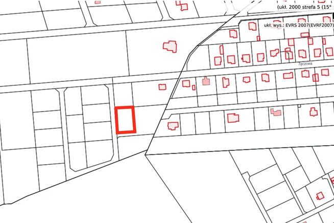 Działka rolna Dźwirzyno gm. Kołobrzeg, Tęczowa