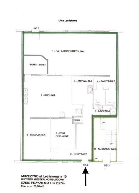 Lokal użytkowy Mrzeżyno gm. Trzebiatów, Letniskowa