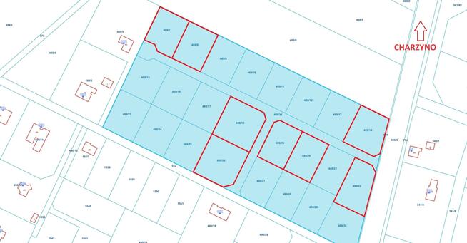 Działka budowlana Charzyno gm. Siemyśl Charzyno, Charzyno