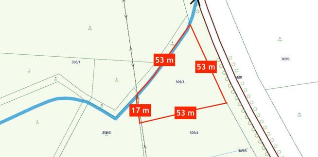 Działka budowlana Czernin gm. Dygowo, Czernin