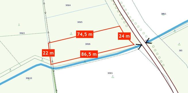 Działka budowlana Czernin gm. Dygowo, Czernin