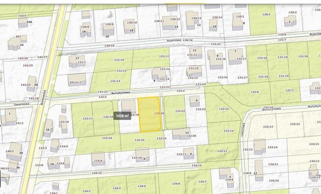 Działka budowlana Grzybowo gm. Kołobrzeg, Bursztynowa