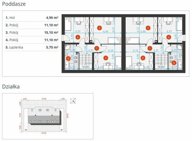 Nowoczesny bliżniak, stodoła, projekt, Rozważny 3,extradom