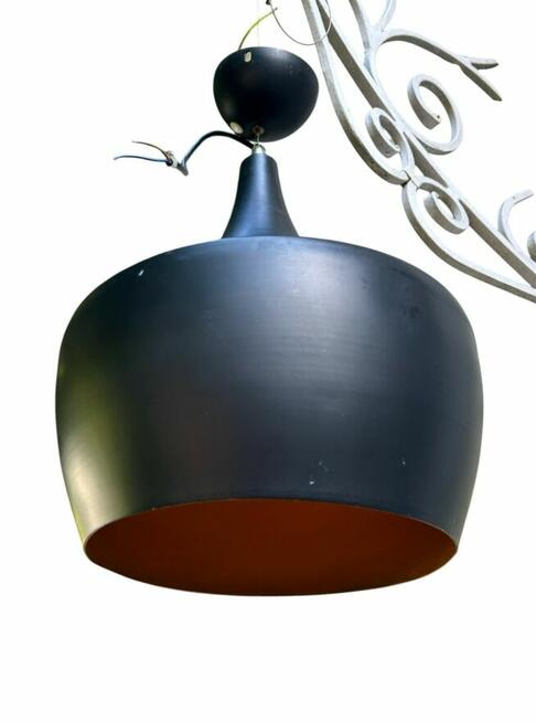 Lampa wisząca czarna MD 5843-1 Black Red White E27 60 W