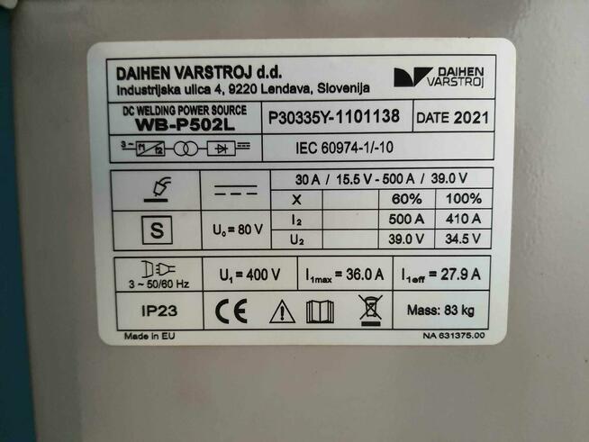 Na sprzedaż: 2 zrobotyzowane stanowiska spawalnicze OTC DAIH