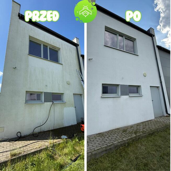 Mycie kostki brukowej/elewacji/dachów (podjazdy, tarasy)