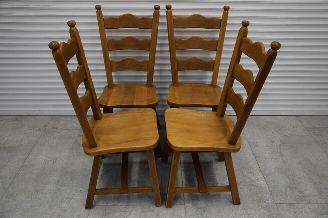 krzesła dębowe 4 sztuki - jak nowe
