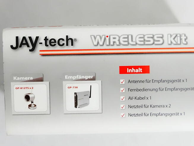 Bezprzewodowy zestaw kamer JAY-tech Wireless Kit IR-812R