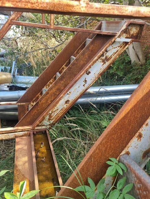 Schody metalowe zewnętrzne 2x210cm