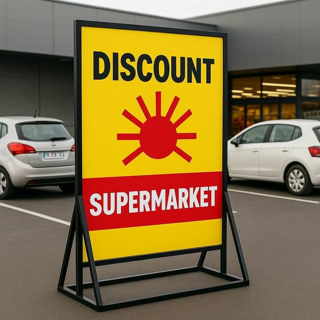 Stelaż reklamowy na reklamę stojak baner reklama targi