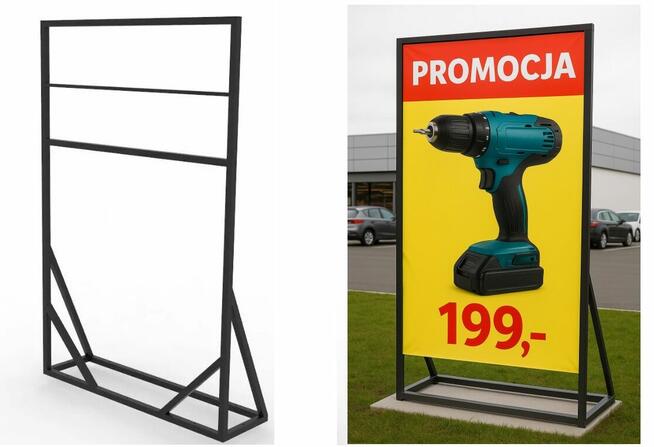 Stelaż rama reklama spawana billboard stojak rama