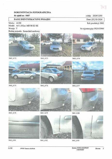 Syndyk sprzeda udział 1/2 - AUDI A4 (rok prod. 2002)