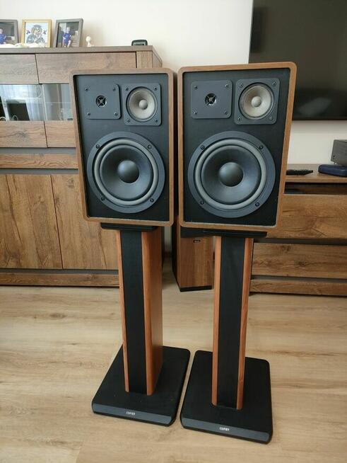 Yamaha R5, kolumny Quadral SM 120 ll i podstawki Edifier