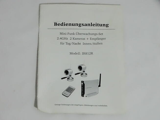 Bezprzewodowy zestaw kamer JAY-tech Wireless Kit IR-812R