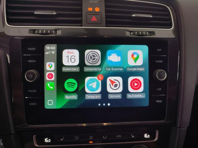 Volkswagen Golf Webasto kamera ledy