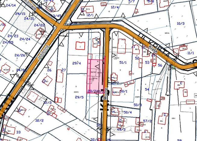 Działka budowlana Korwinów gm. Poczesna, Modra