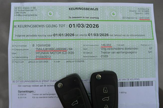 Hyundai ix35 2.0i Automat 100% bezwypadkowy Serwis Skóra Navi Kamera 151 tys.km.