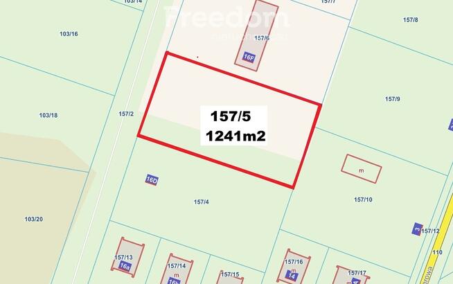 Działka w Junoszynie nad Morzem Bałtyckim 1241m2