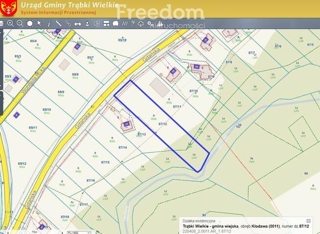Urocza działka budowlana z lasem i rzeką !!!