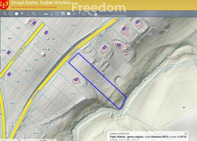 Urocza działka budowlana z lasem i rzeką !!!