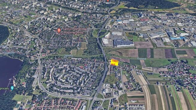 Tychy Cielmice działka budowlana ul Targiela 7897m2 z MPZP
