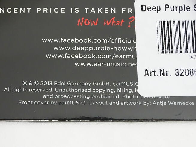 Deep Purple – Vincent Price Vinyl, 7\