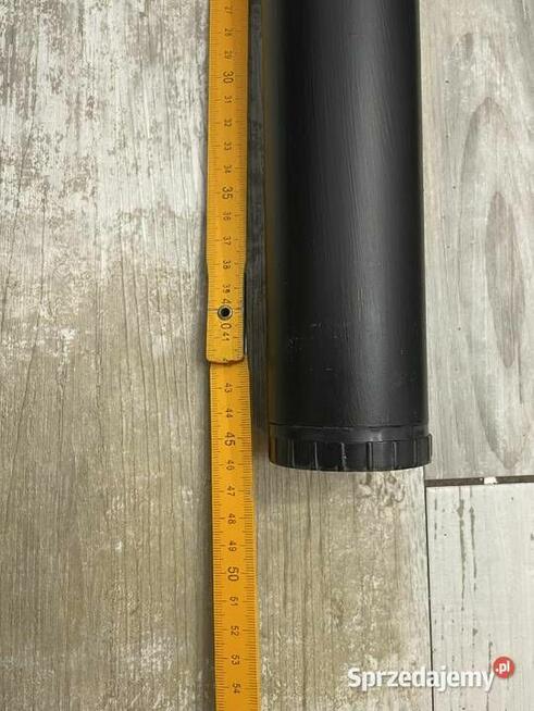 Nogi do stolika 45 cm rura czarny mat 3 sztuki