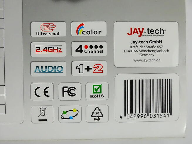 Bezprzewodowy zestaw kamer JAY-tech Wireless Kit IR-812R