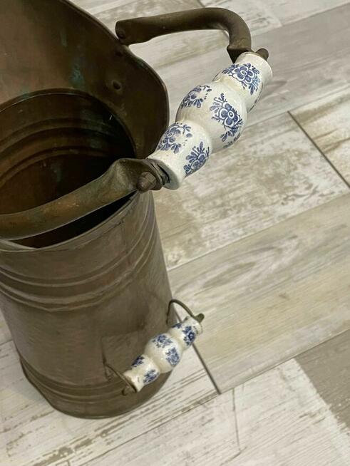 Stary miedziany stojak na parasolnik dzban\wazon