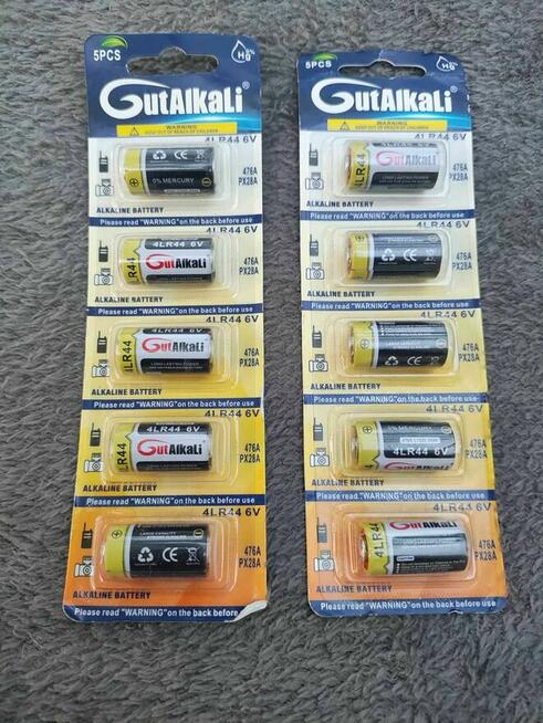 Baterie bateria alkaliczne 4LR44 6V do aparatu fotograficzny