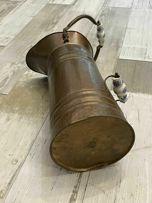 Stary miedziany stojak na parasolnik dzban\wazon