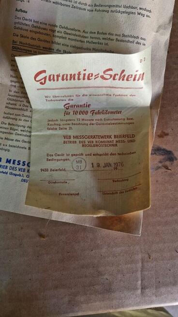 Licznik prędkościomierz 150km/h Wartburg