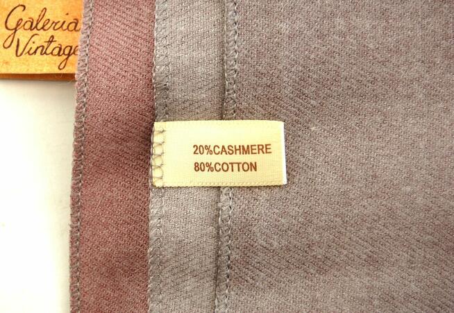 Pastelowy szal damski, kremowo-beżowo-szaro-różowy, kaszmir