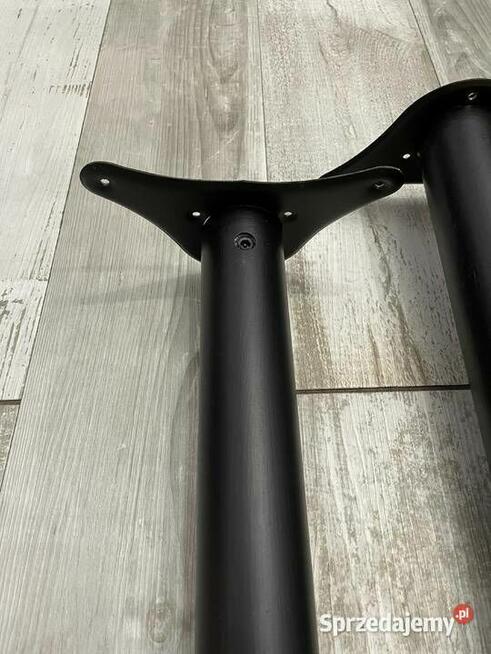Nogi do stolika 45 cm rura czarny mat 3 sztuki