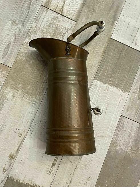 Stary miedziany stojak na parasolnik dzban\wazon