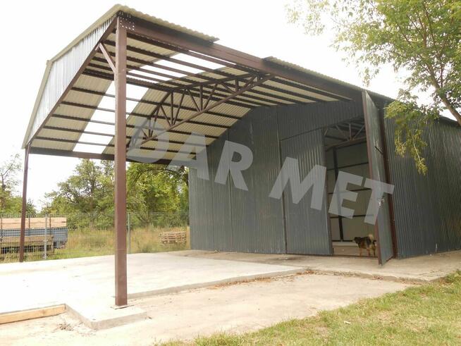 Hala Garaż Wiata Konstrukcja Stalowa Projekt Dar Met