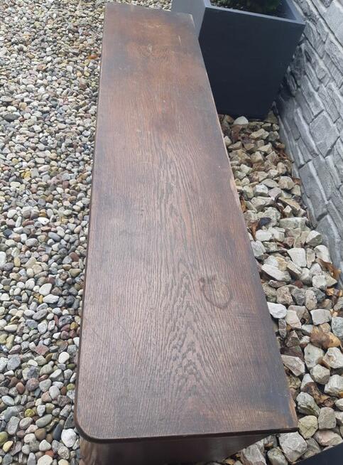 Szafka RTV Witryna Nadstawka od bufetu Dł. 135cm Orzech PRL